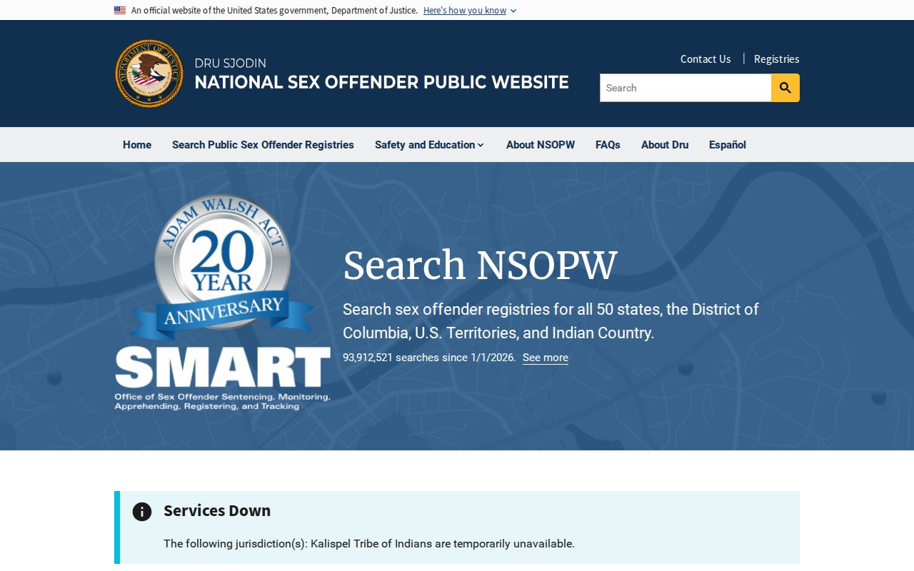 Dallam County national sex offender registry search